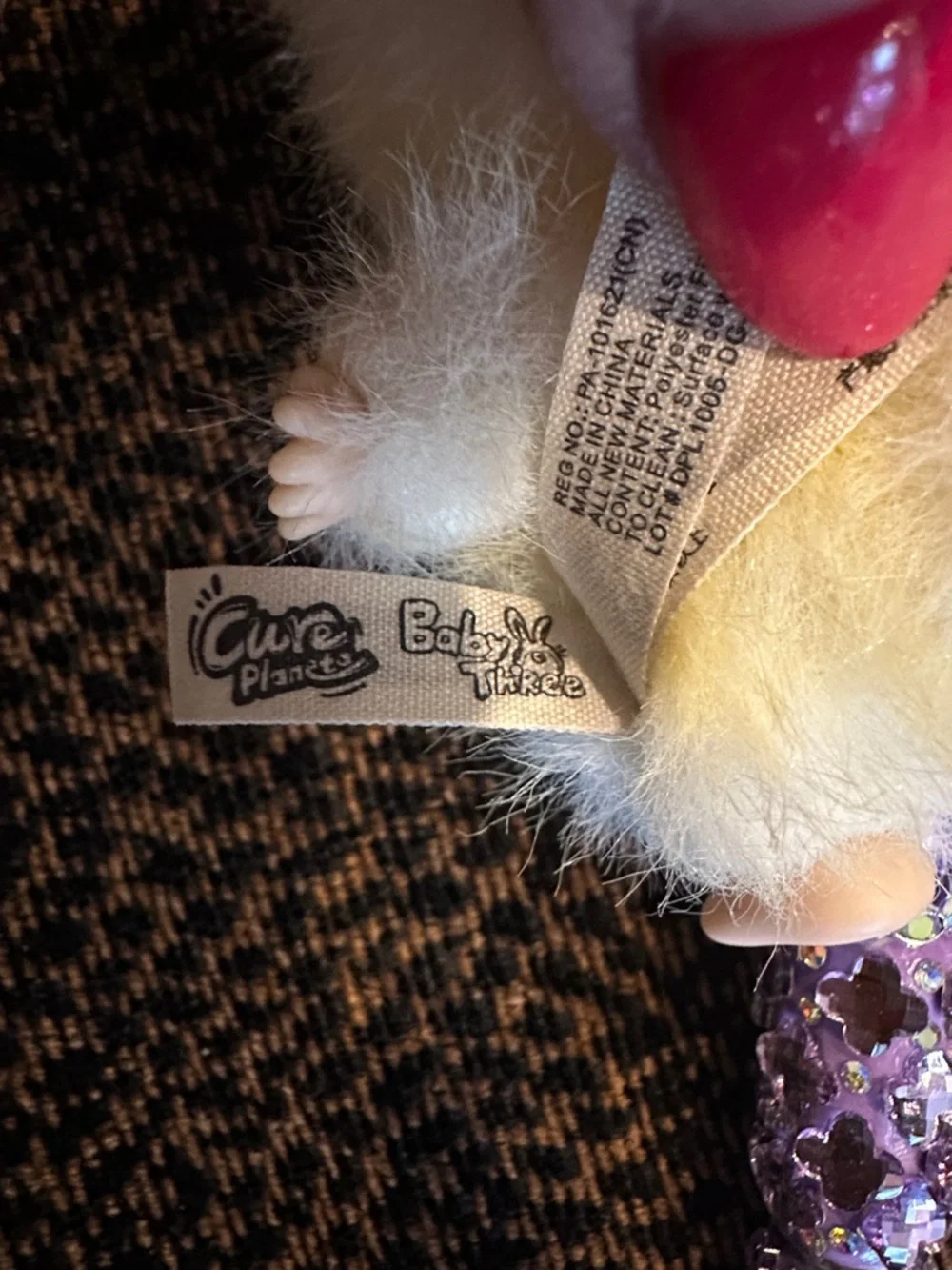 Gorgeous Hand Crafted Pen with an Authentic  Baby Three Bunny as the Focal